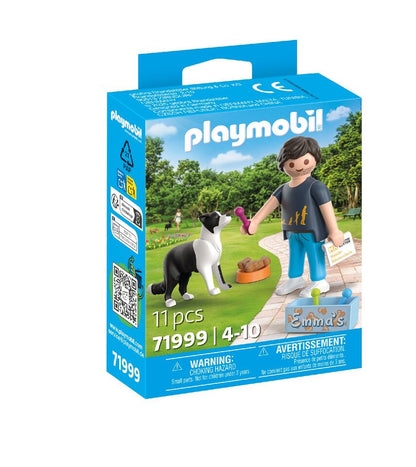 PLAYMOBIL Dog Trainer Martin 71999 with Martin Rütter, Emma the dog, retrieving toys, treats and training accessories