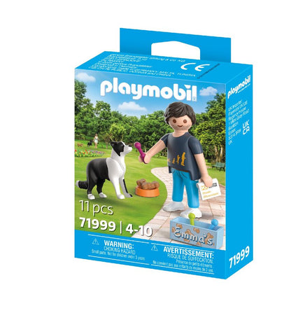 PLAYMOBIL Dog Trainer Martin 71999 with Martin Rütter, Emma the dog, retrieving toys, treats and training accessories