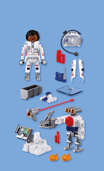 PLAYMOBIL ESA Astronaut with Robot 72014 Mars exploration playset with astronaut, robot and analysis station