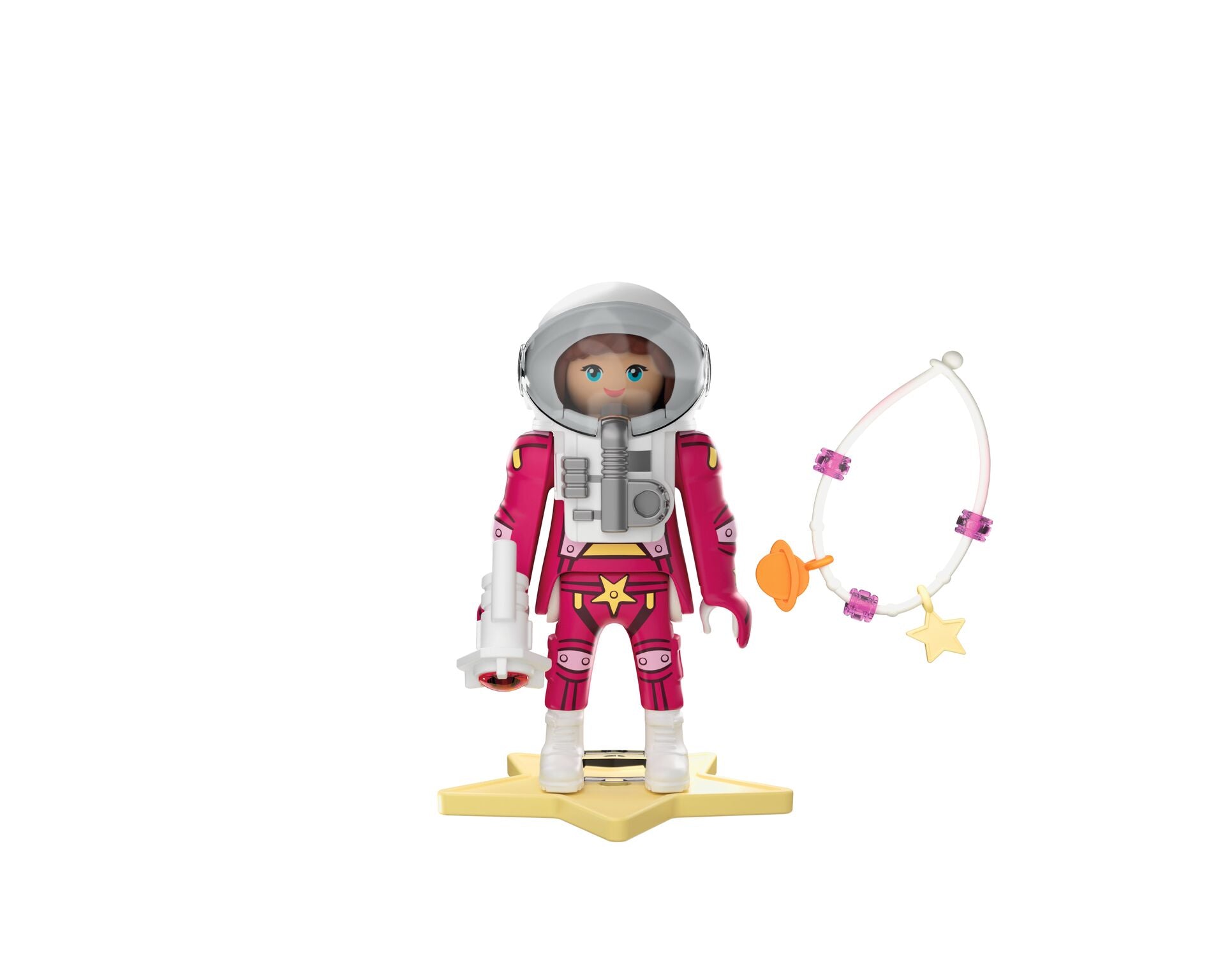 PLAYMOBIL Special Plus Astronaut 72030 with astronaut figure, helmet, laser blaster and glow-in-the-dark bracelet