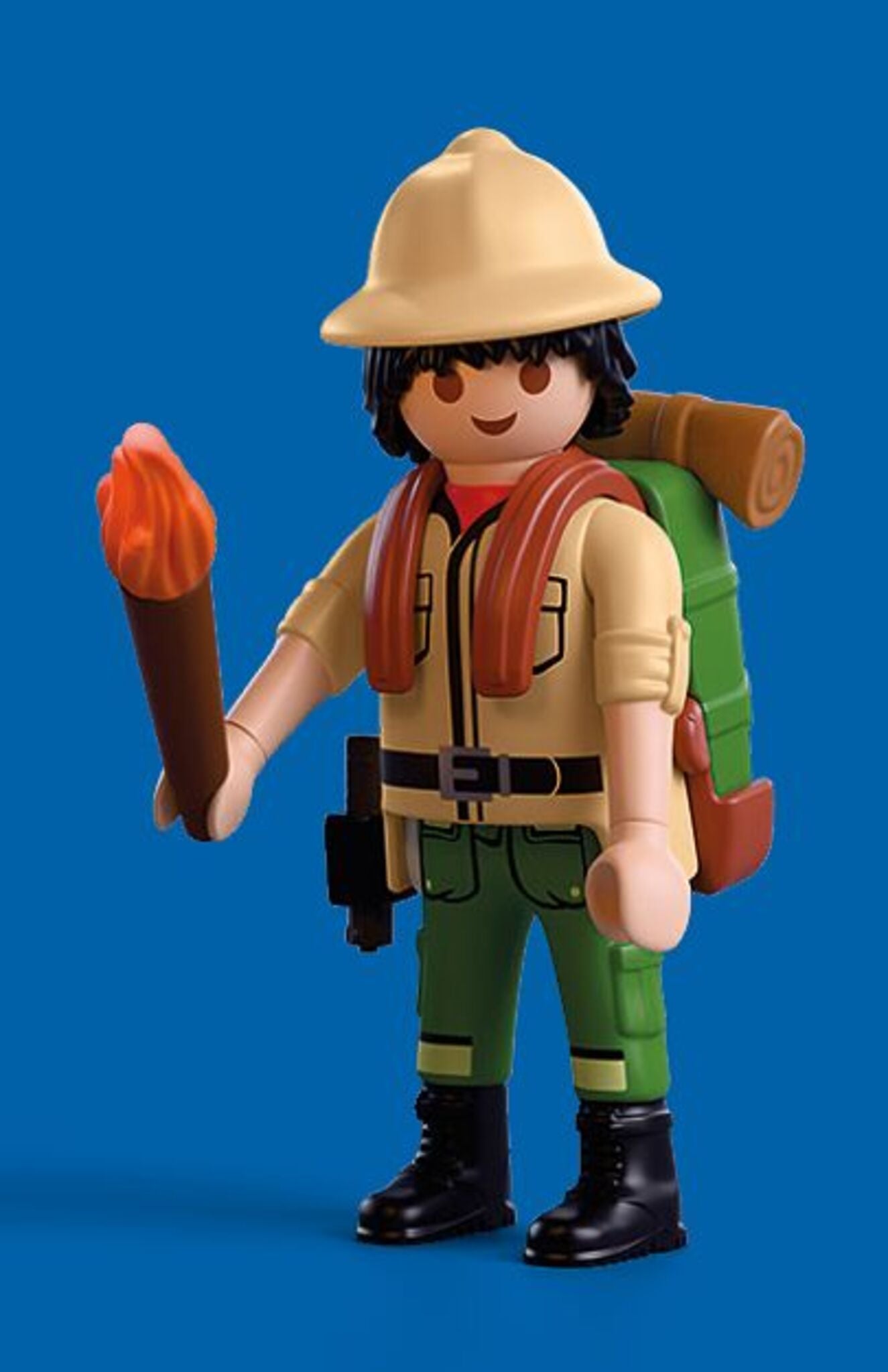 PLAYMOBIL Adventurer 72033 Special Plus jungle explorer with backpack, torch, tarantula and golden skull