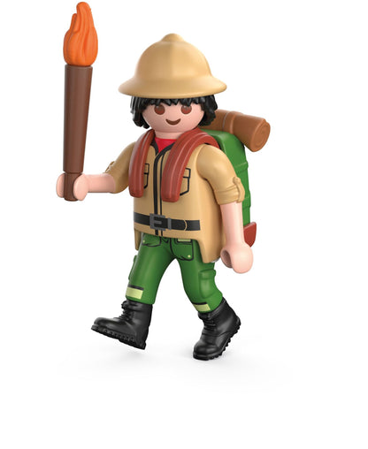 PLAYMOBIL Adventurer 72033 Special Plus jungle explorer with backpack, torch, tarantula and golden skull