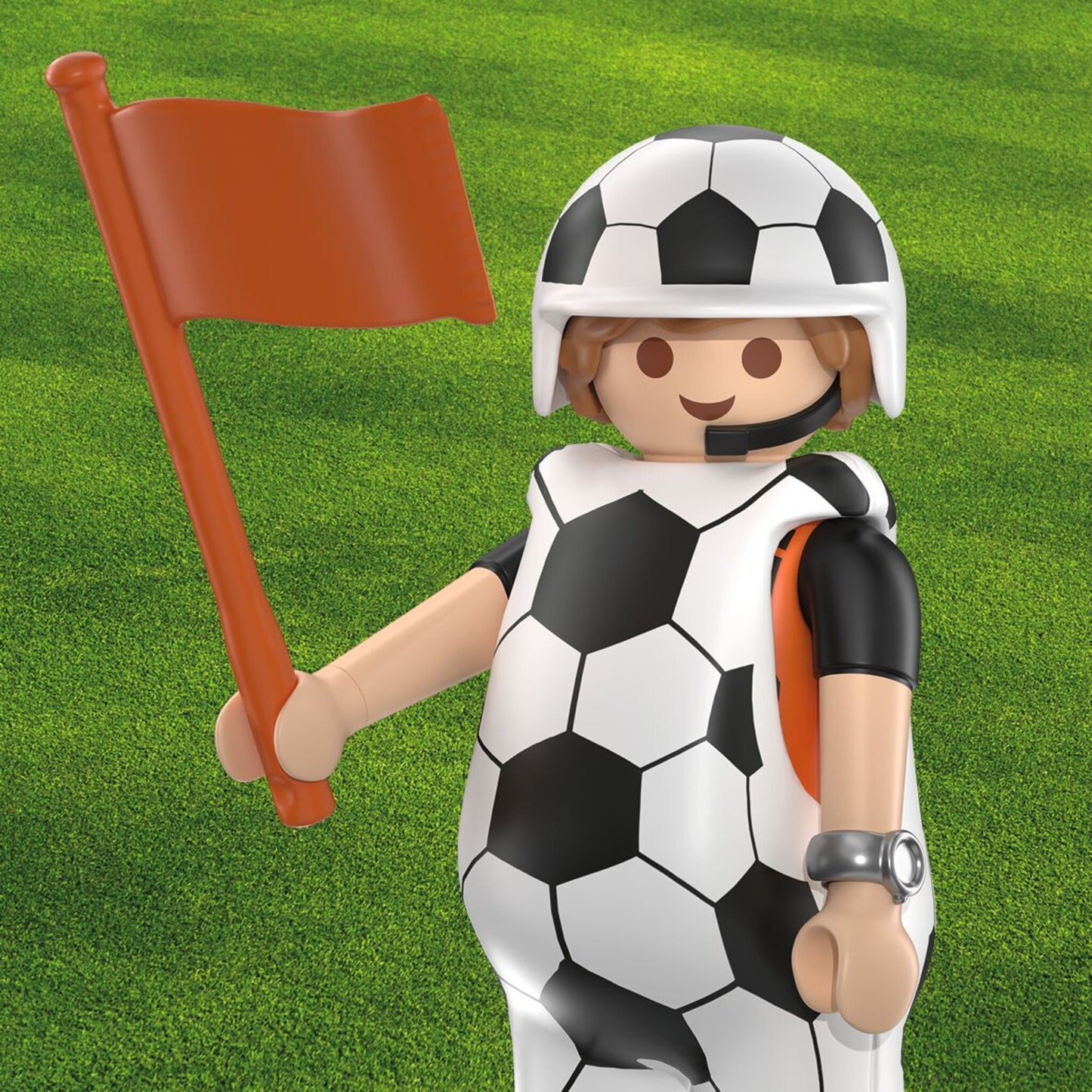 PLAYMOBIL Soccer Arena 72056 interactive football stadium playset with football players, goals, scoreboard and accessories