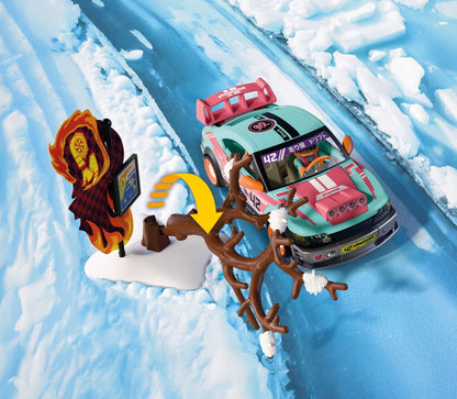 PLAYMOBIL Offroad Tuning Car 72062 race car playset with racer figure, battering ram and off-road accessories