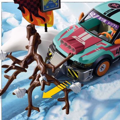 PLAYMOBIL Offroad Tuning Car 72062 race car playset with racer figure, battering ram and off-road accessories