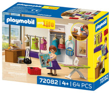PLAYMOBIL Creative Fashion Designer 72082 sewing studio playset with fashion designer, sewing machine, dresses and movable mirror