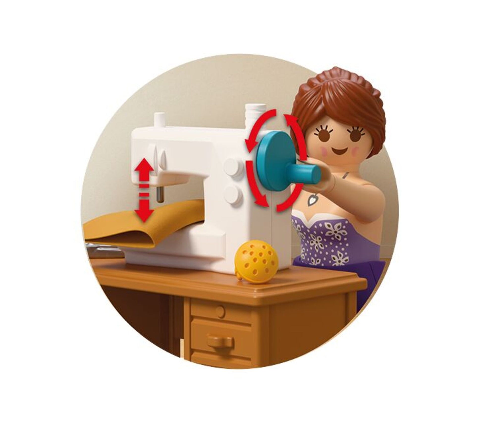 PLAYMOBIL Creative Fashion Designer 72082 sewing studio playset with fashion designer, sewing machine, dresses and movable mirror