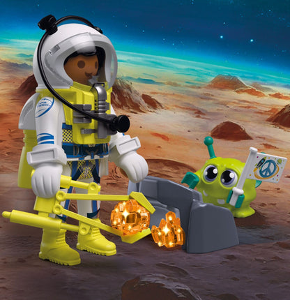 PLAYMOBIL Play Egg Outer Space 72103 portable playset with astronaut, alien, crystals and reusable egg