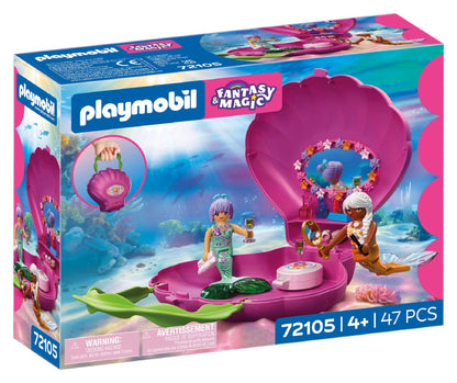 PLAYMOBIL Mermaid Shell Bag portable playset with two mermaid figures and accessories