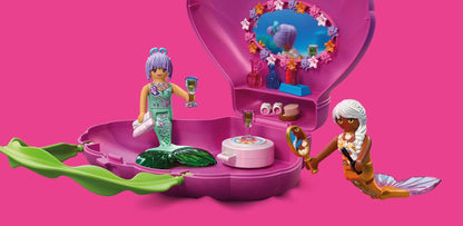 PLAYMOBIL Mermaid Shell Bag portable playset with two mermaid figures and accessories