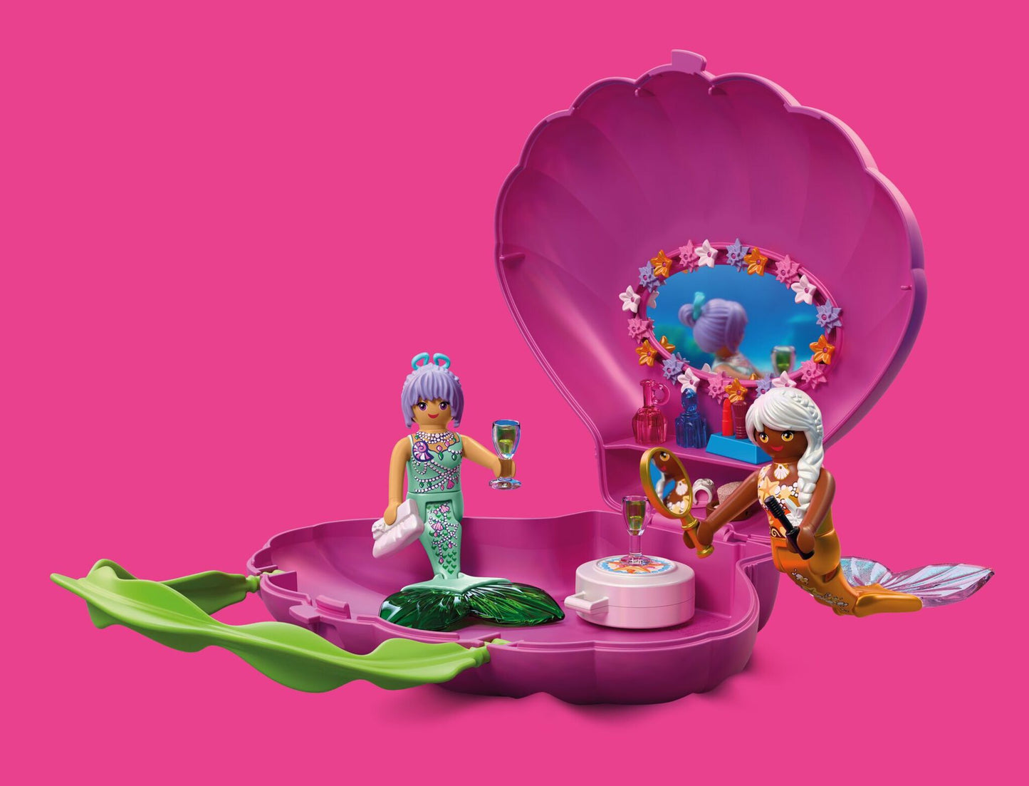 PLAYMOBIL Mermaid Shell Bag portable playset with two mermaid figures and accessories