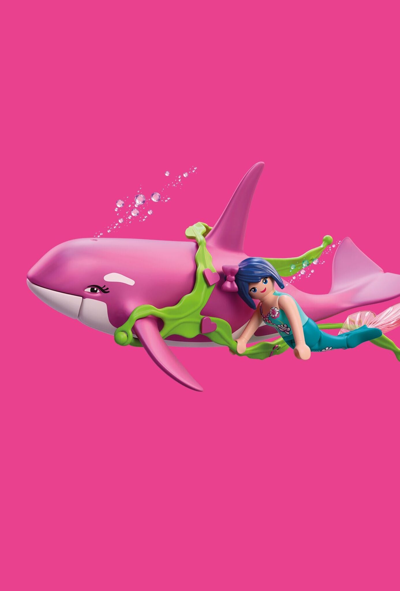 PLAYMOBIL Orca with Mermaid playset featuring floating orca and mermaid figure