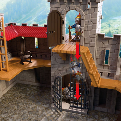 PLAYMOBIL Large Lion Knights Castle with working drawbridge, towers and Lion Knight figures