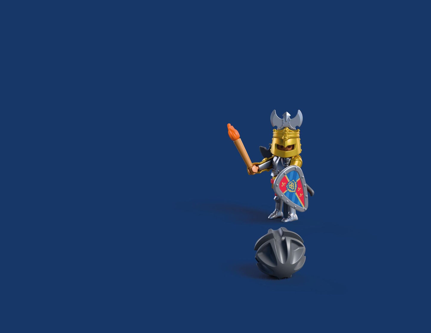 PLAYMOBIL Firearm Lion Knights 72115 medieval playset with two Lion Knight figures, firing cannon and castle battle accessories