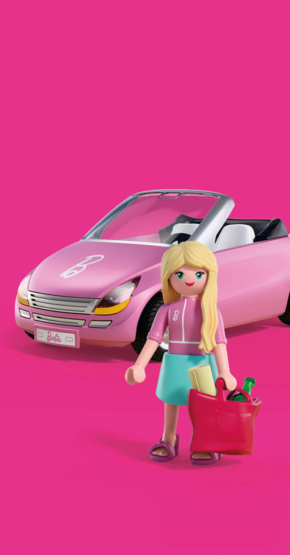 PLAYMOBIL x Barbie Convertible with Barbie figure, trailer and detachable jet ski