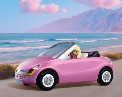 PLAYMOBIL x Barbie Convertible with Barbie figure, trailer and detachable jet ski