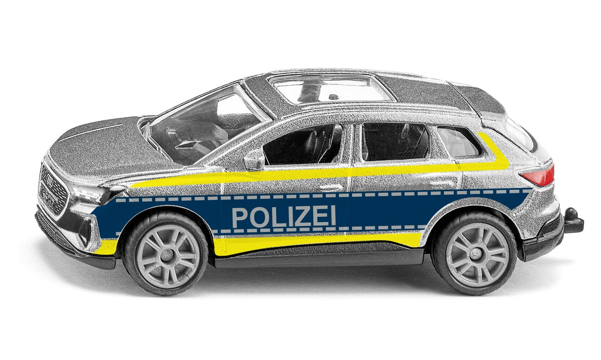Siku police intervention vehicle toy car in its retail packaging, a gift for kids who love emergency vehicles