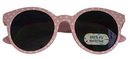 Freckles Sunglasses - Round - Pink Polka Dot