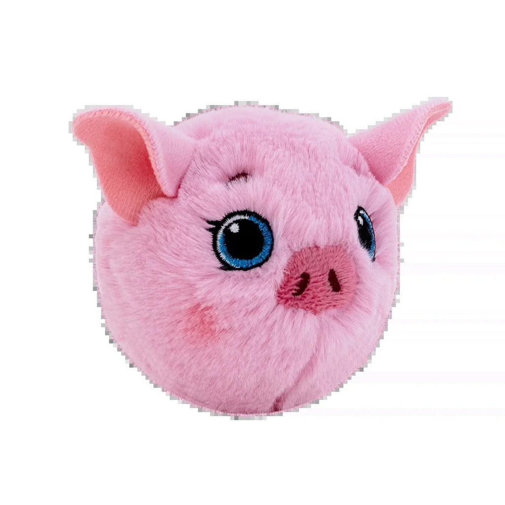 Posey the Pink Pig 10cm Ty Beanie Bouncer plush toy photographed front-on, 10cm, on a white background