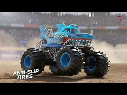 Revolt Radio Control Amphibious Shark Wheelie Monster – RC Monster Truck 8+