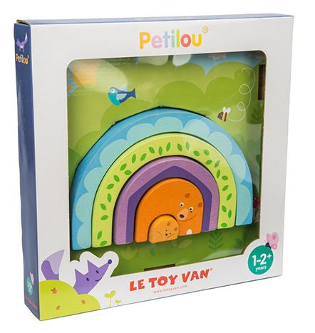 Le Toy Van -Petilou Rainbow Tunnel with Bear Toy**Slight Box fading**