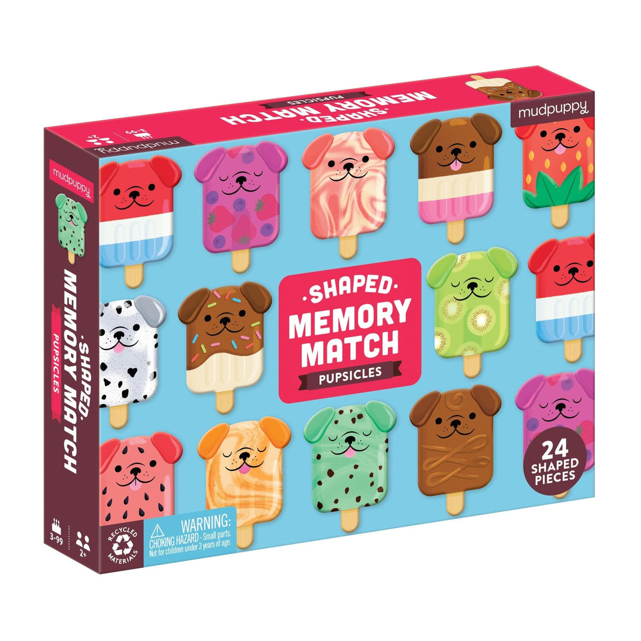 Mudpuppy - Shaped Memory Match - Pupsicles