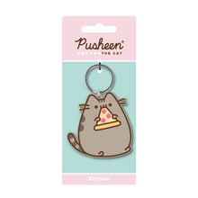 Pusheen - Pizza Keyring