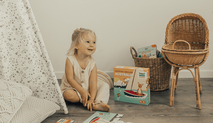 Mizzie the Kangaroo Puzzle Box Set - Hopping Around Australia
