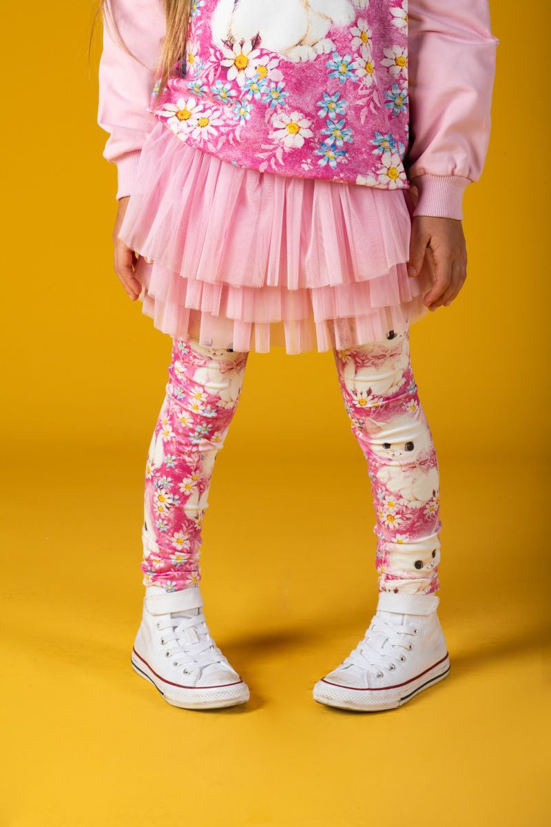 White Kitten Circus Tights