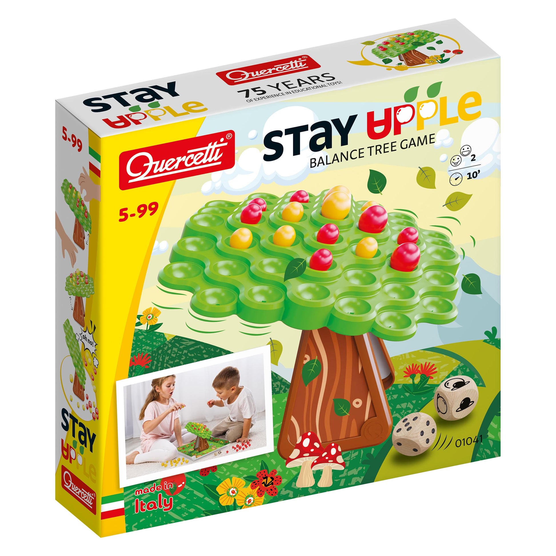 Quercetti Stay Apple Balance Tree Game 1041