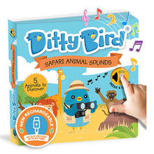 Ditty Bird Safari Animal Sounds Book | Interactive Sound Book