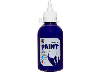 Educational Colours - Rainbow Paint 250ml Purple (Junior Student Acrylic)