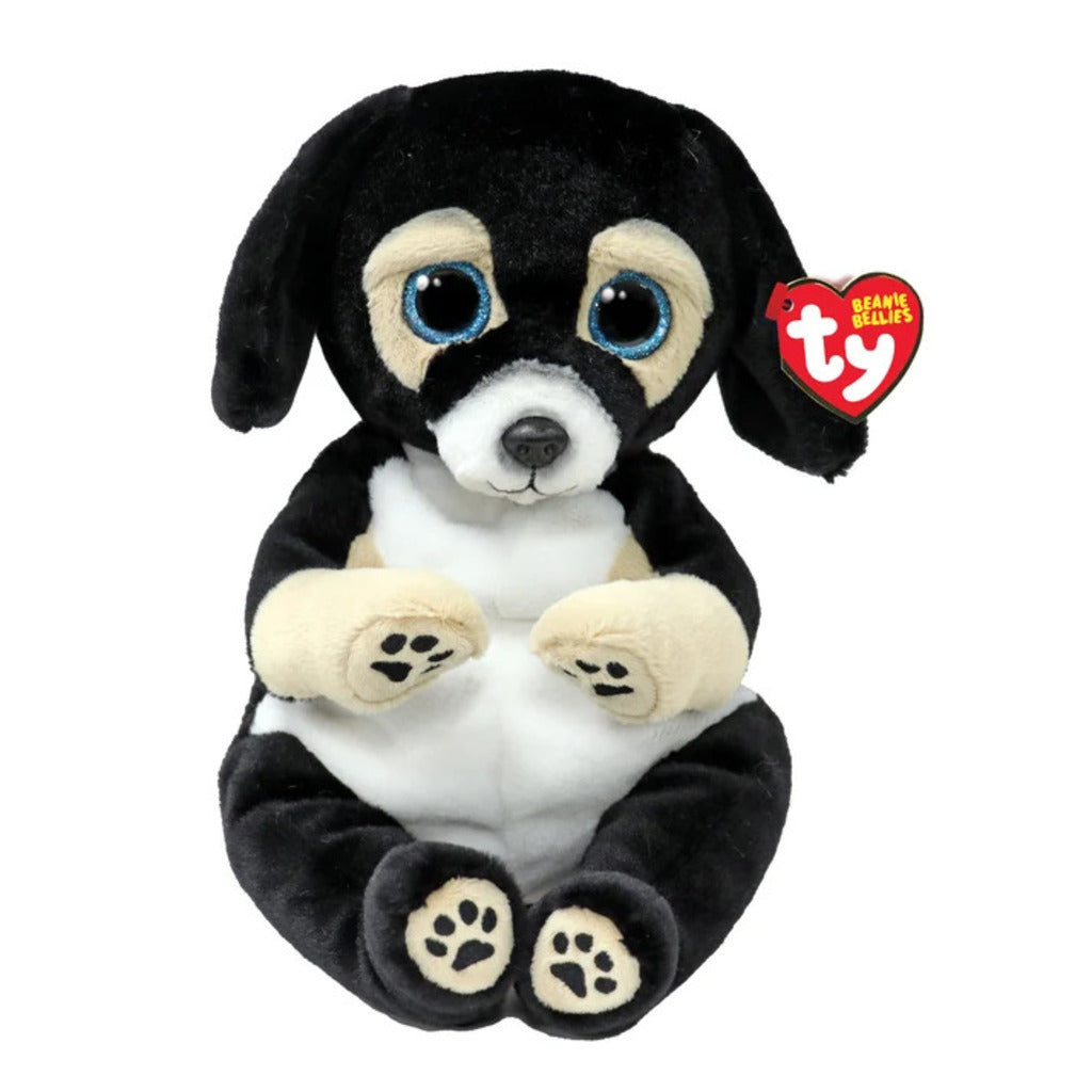 The Ranger the Dog Medium 24cm Ty Beanie Boo plush toy shown front-on against a plain white background