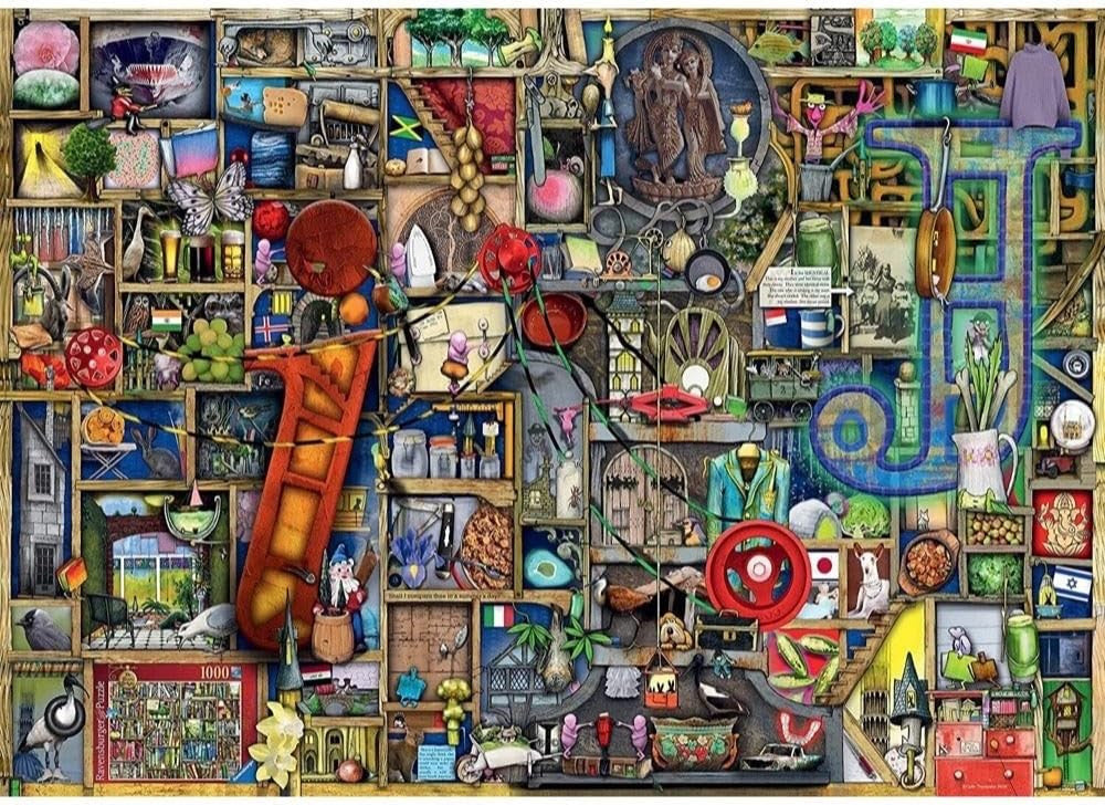 Ravensburger 1000pc - Awesome Alphabet I & J Puzzle by Colin Thompson