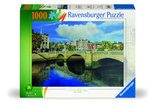 Ravensburger O'Connell Bridge Ireland 1000 piece puzzle featuring Dublin cityscape and River Liffey reflections