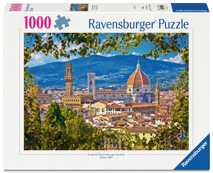 Ravensburger The Duomo Florence 1000 piece puzzle featuring iconic Florence cathedral skyline and Tuscan scenery