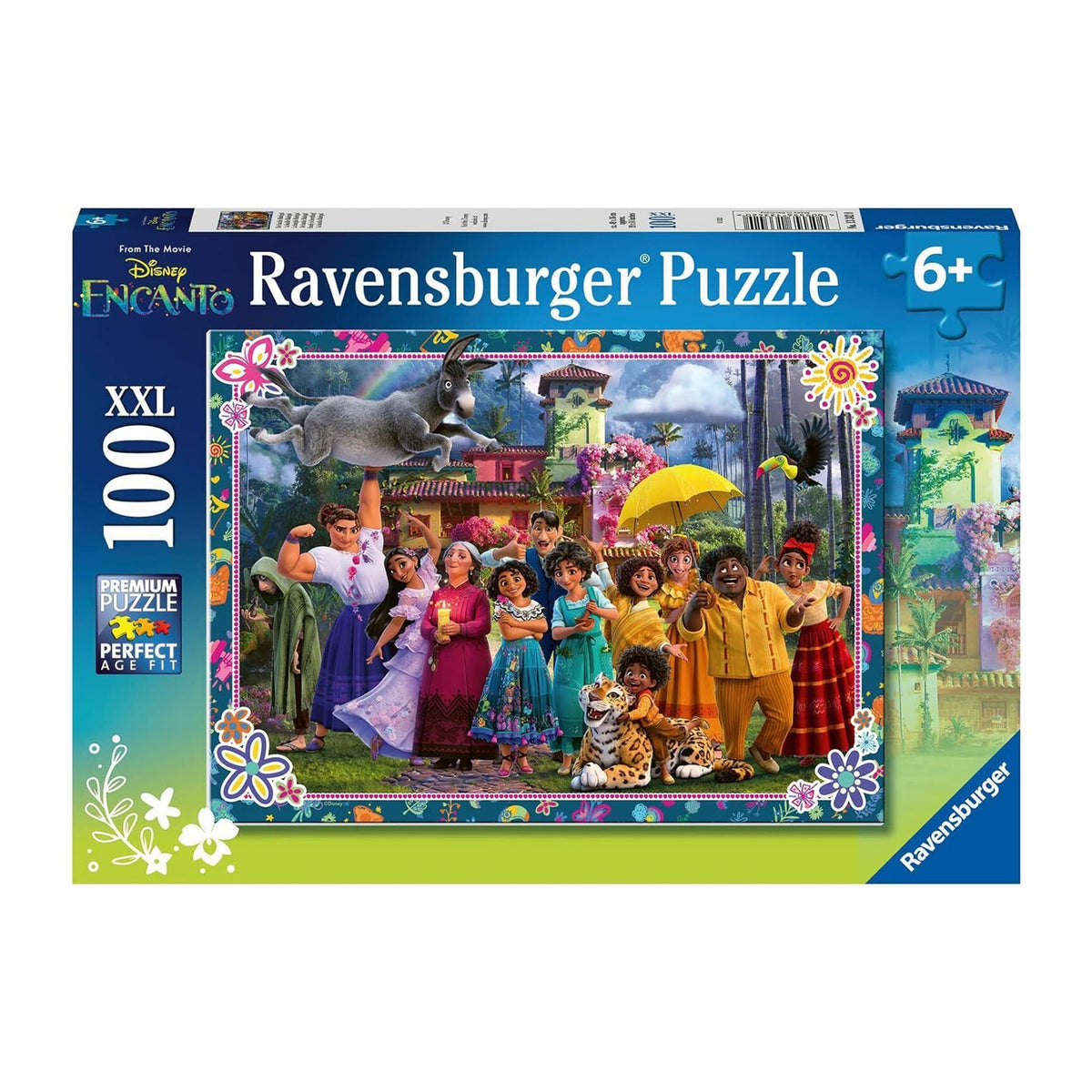 Ravensburger Disney Encanto Family Is Everything 100 piece XXL puzzle featuring Mirabel and the Madrigal family