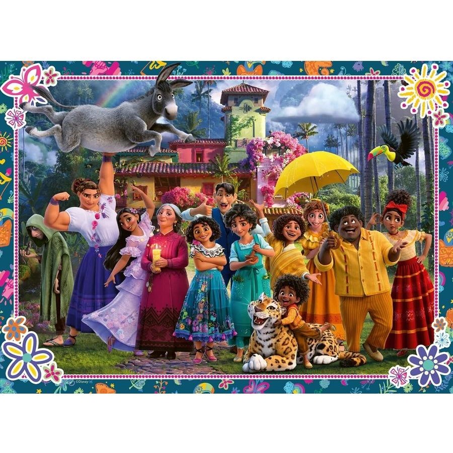 Ravensburger Disney Encanto Family Is Everything 100 piece XXL puzzle featuring Mirabel and the Madrigal family