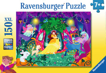 Ravensburger The Magical Journey 150 XXL piece children's jigsaw puzzle featuring a princess in a strawberry carriage travelling through an enchanted forest