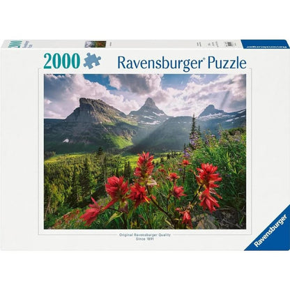 Ravensburger Pristine Mountains 2000 piece jigsaw puzzle box