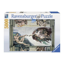 Ravensburger The Creation of Adam 5000-piece jigsaw puzzle featuring Michelangelo's famous Sistine Chapel fresco