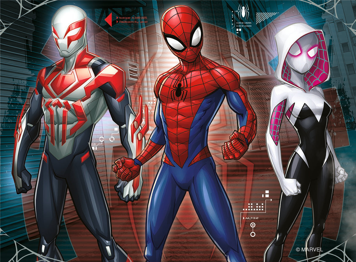 Ravensburger - Marvel Spider-Man Puzzles 4 In A Box - 12, 16, 20, 24pc