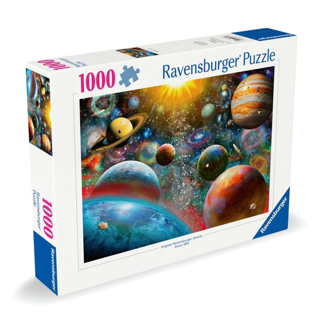 Detail of stars and celestial features from the Planetary Vision solar system jigsaw puzzle