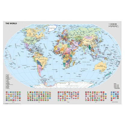 Detail of the Americas and surrounding ocean from the Political World Map 1000 piece jigsaw