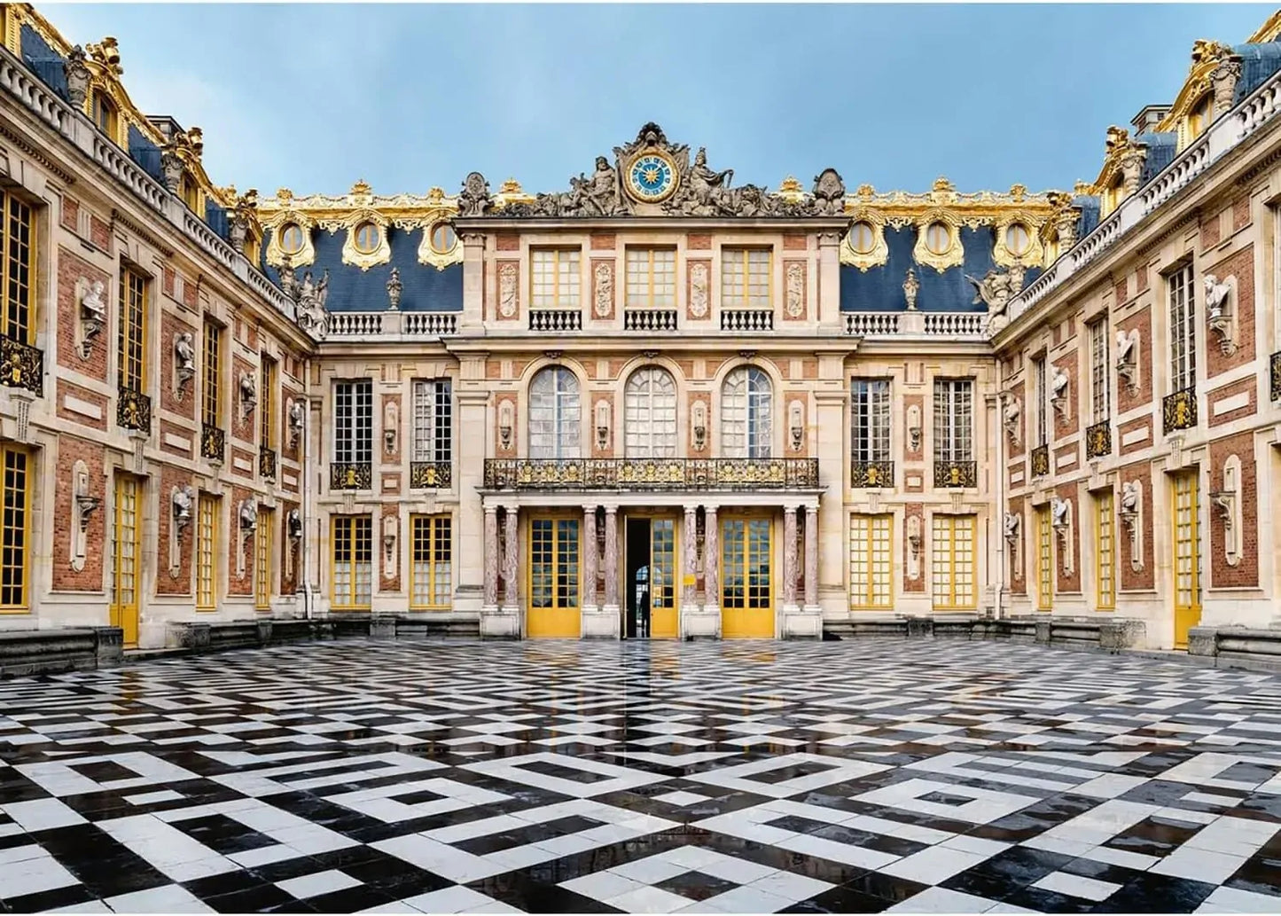 Completed Ravensburger Palace of Versailles puzzle showing the palace courtyard and gilded rooftop