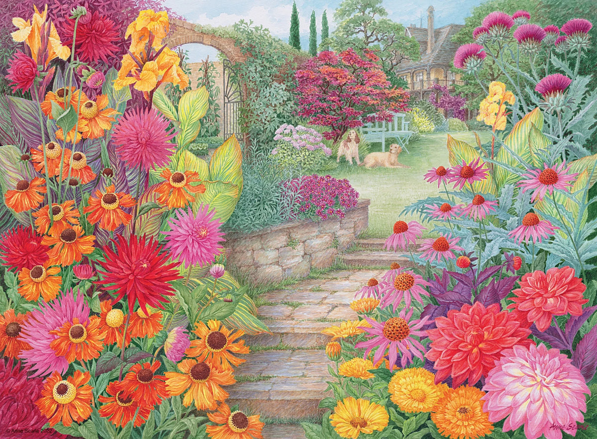 Ravensburger 4 x 500pc Glorious Gardens Puzzle - Happy Days No.4