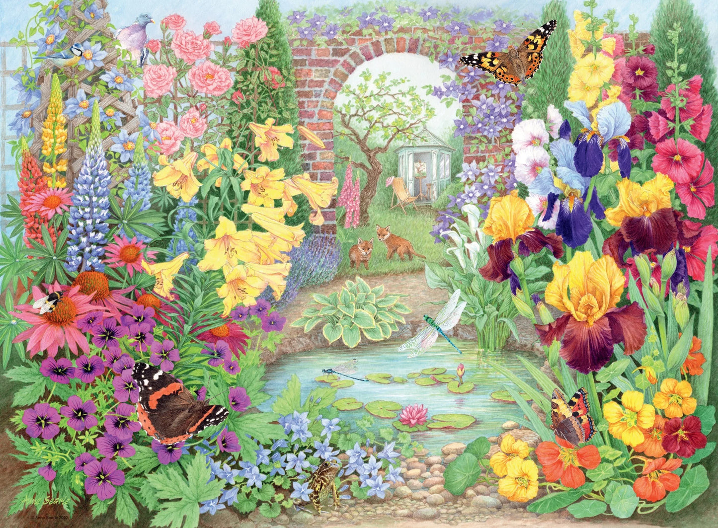Ravensburger 4 x 500pc Glorious Gardens Puzzle - Happy Days No.4