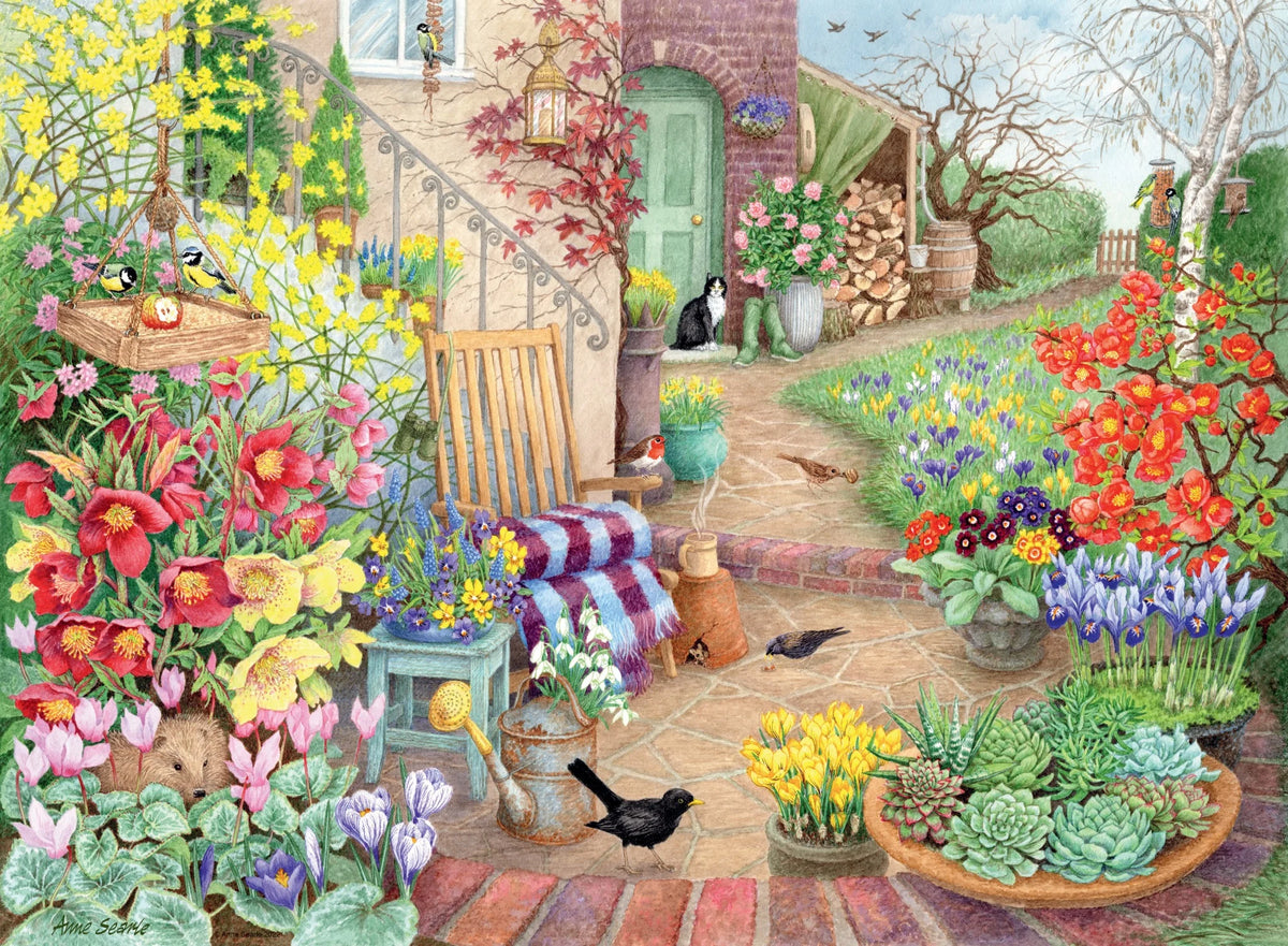 Ravensburger 4 x 500pc Glorious Gardens Puzzle - Happy Days No.4