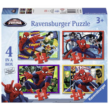 Ravensburger  - Marvel Ultimate Spider-Man 4 In A Box Puzzles - 12, 16, 20, 24pc