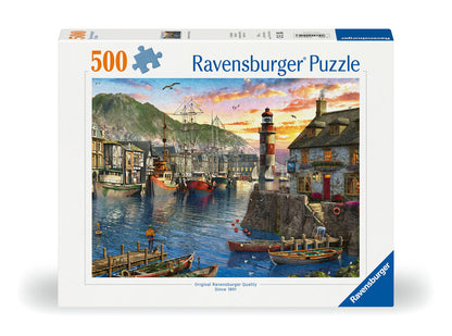 Ravensburger 500pc - Sunrise at the Port Puzzle